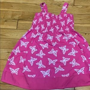 Pink butterfly dress